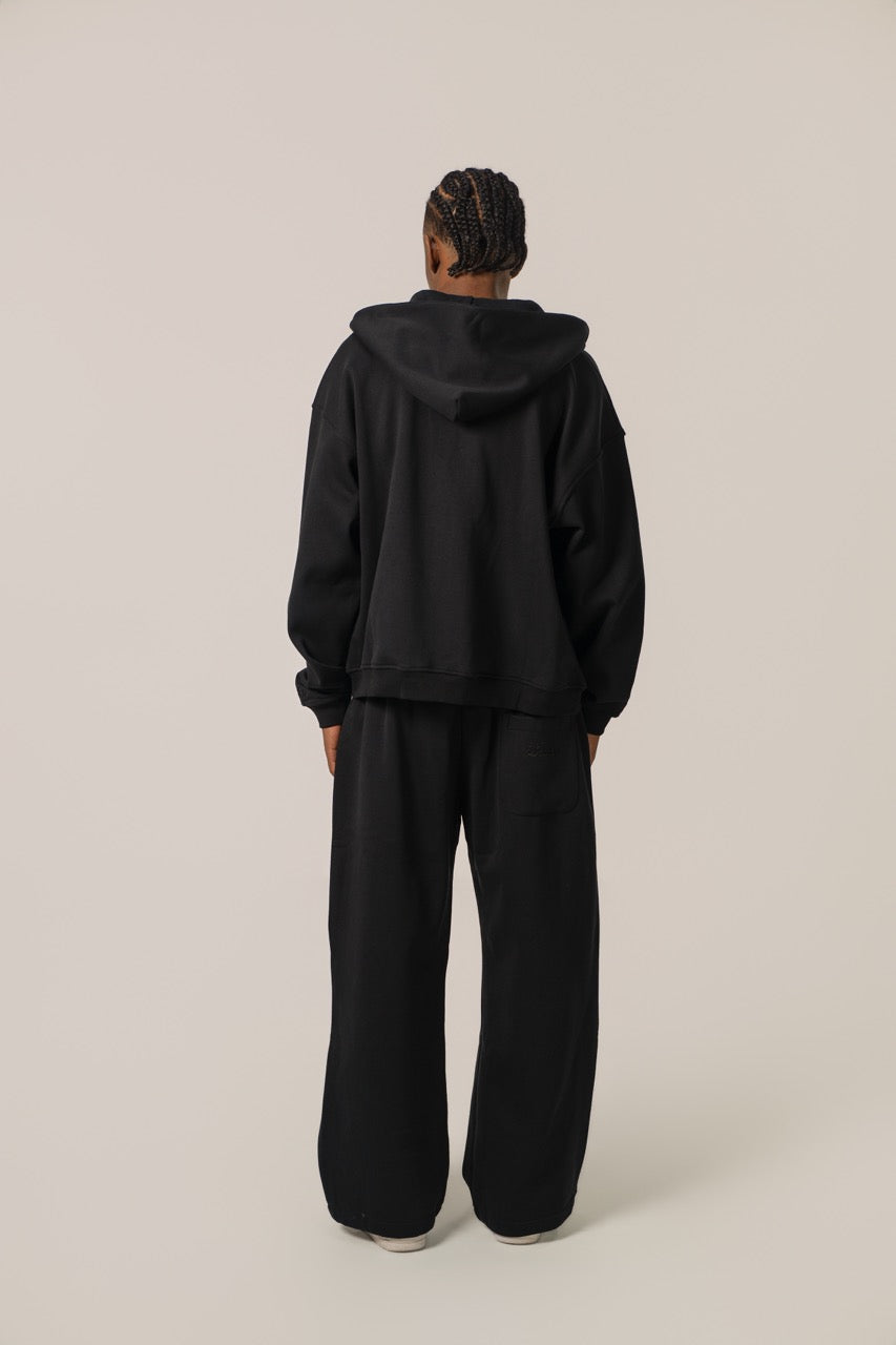 LINDEN Zip Jacket Black