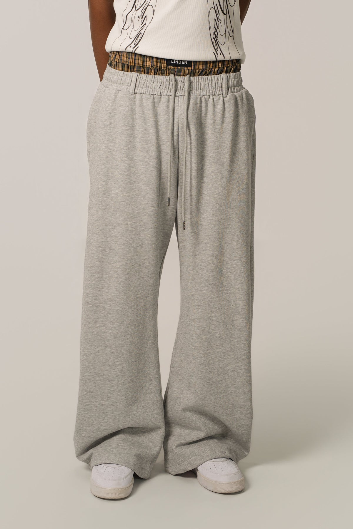 Double-Waist sweatpants Grey