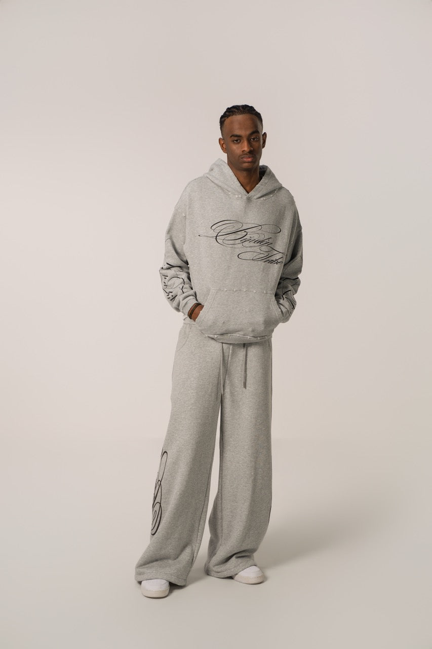 Linden Cropped Hoodie - Grey