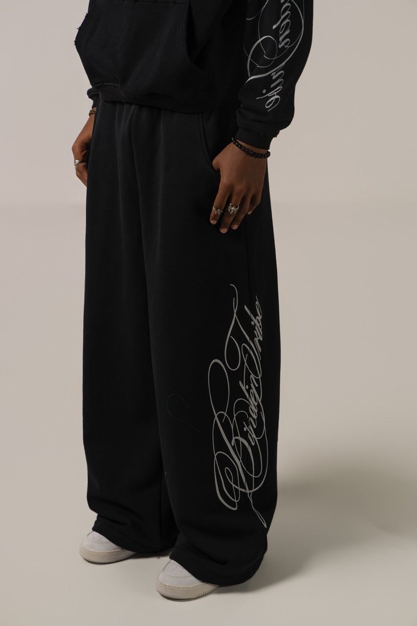 Signature Baggy Sweatpants - Black