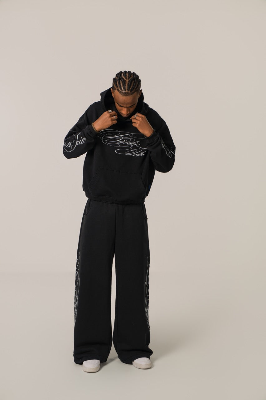 Signature Baggy Sweatpants - Black
