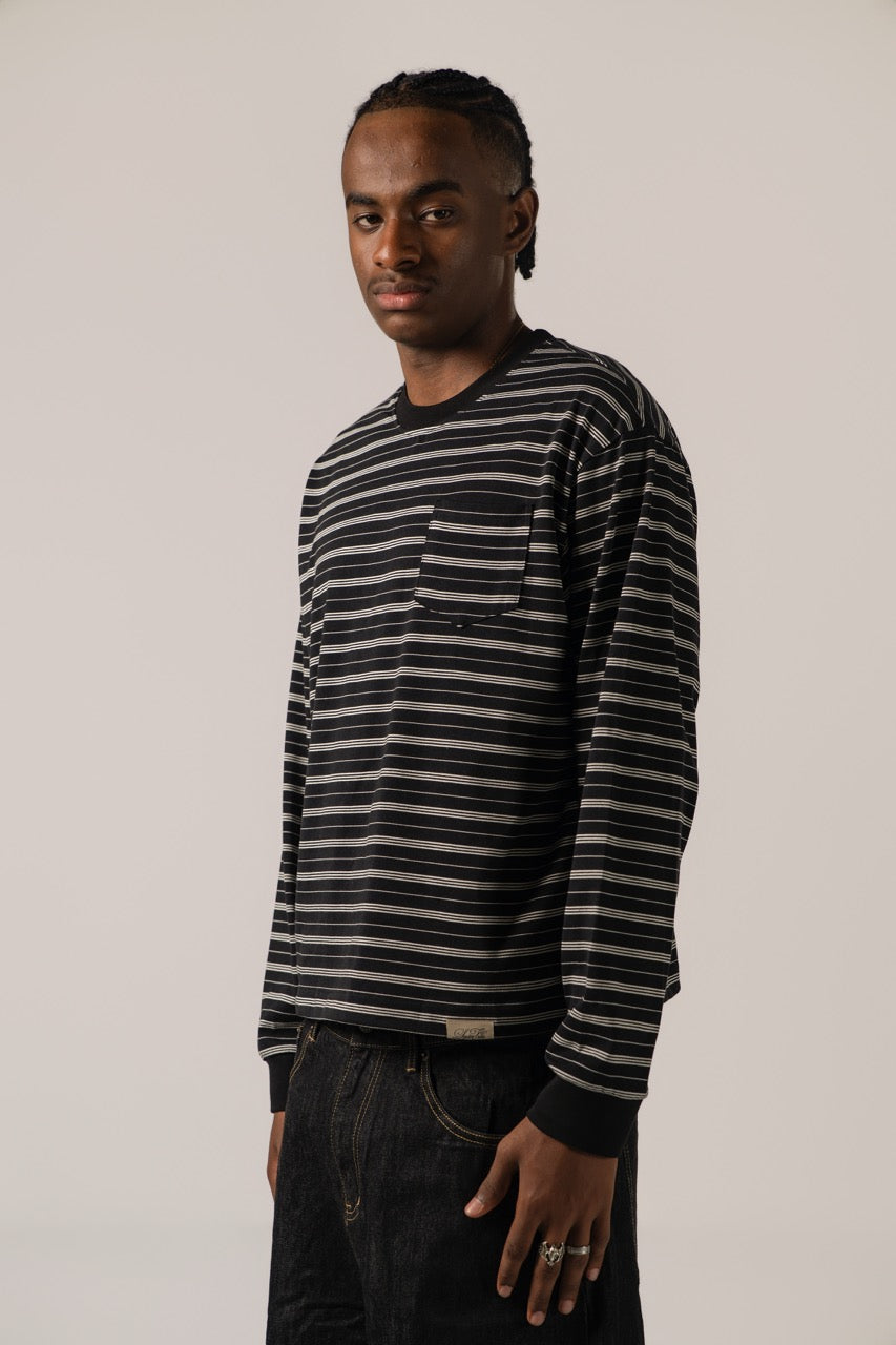 Striped Long Sleeve - Black