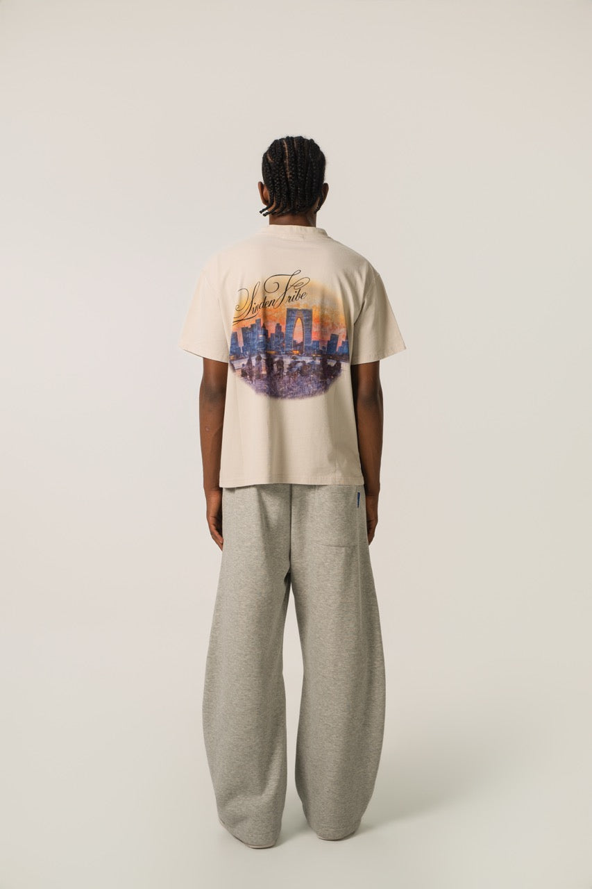 DownTown Graphic Tee - Cream