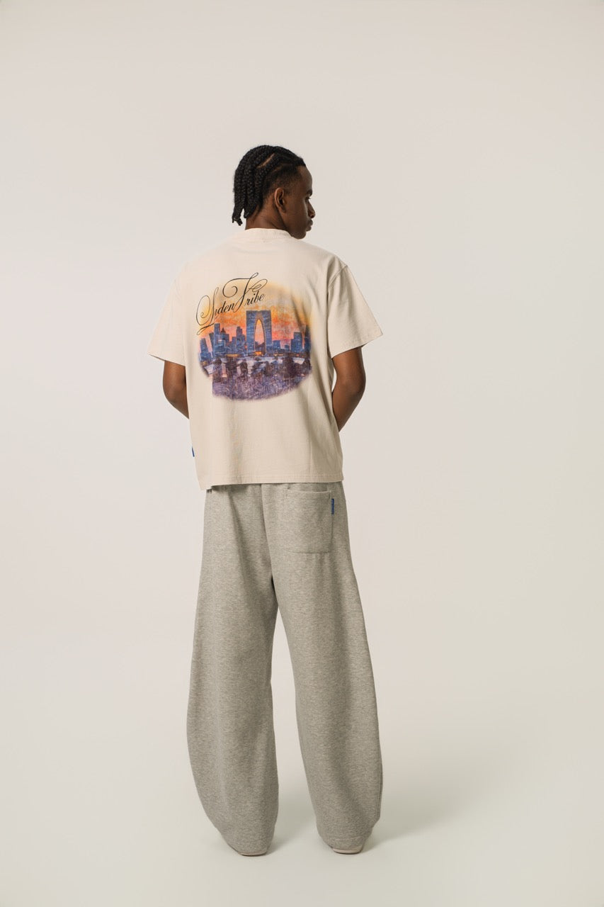 DownTown Graphic Tee - Cream