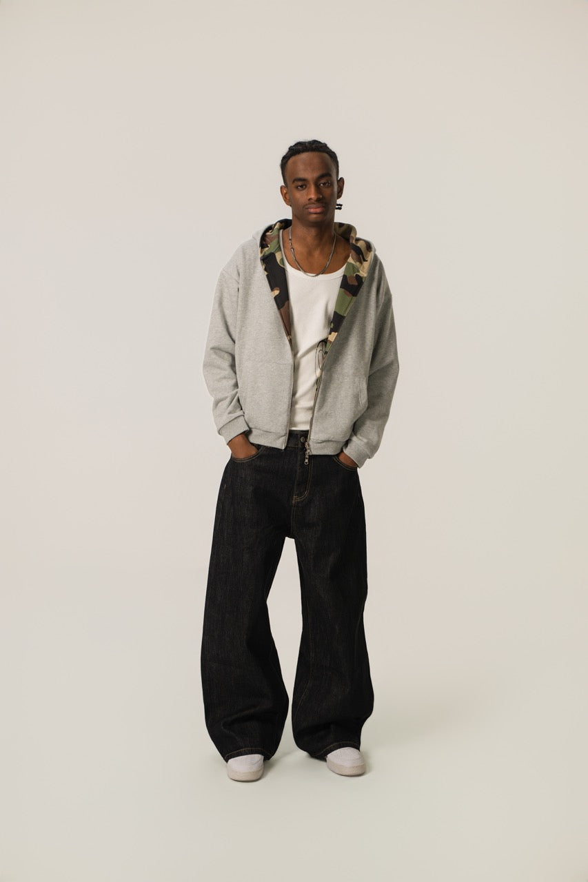 Reversible Zip Up Jacket - Camo