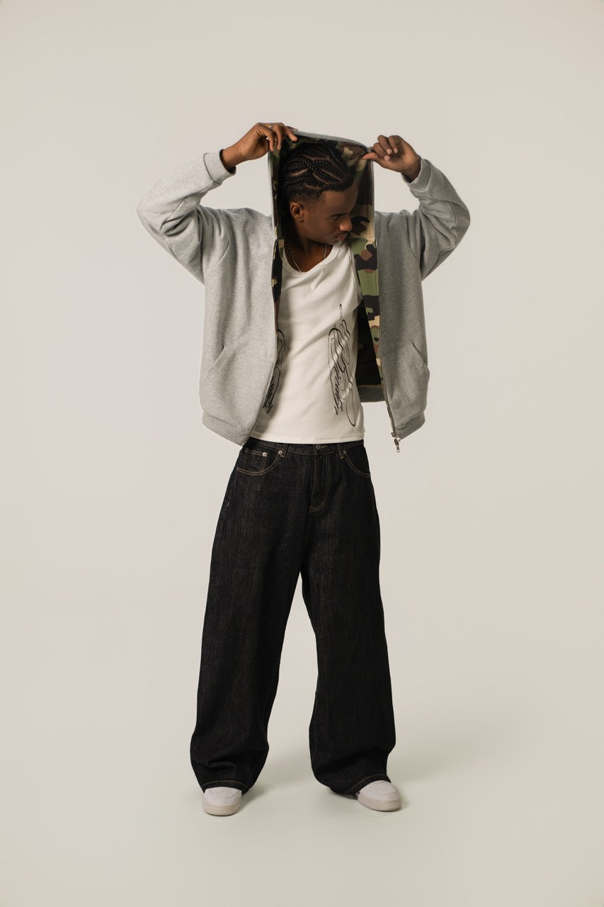 Reversible Zip Up Jacket - Camo