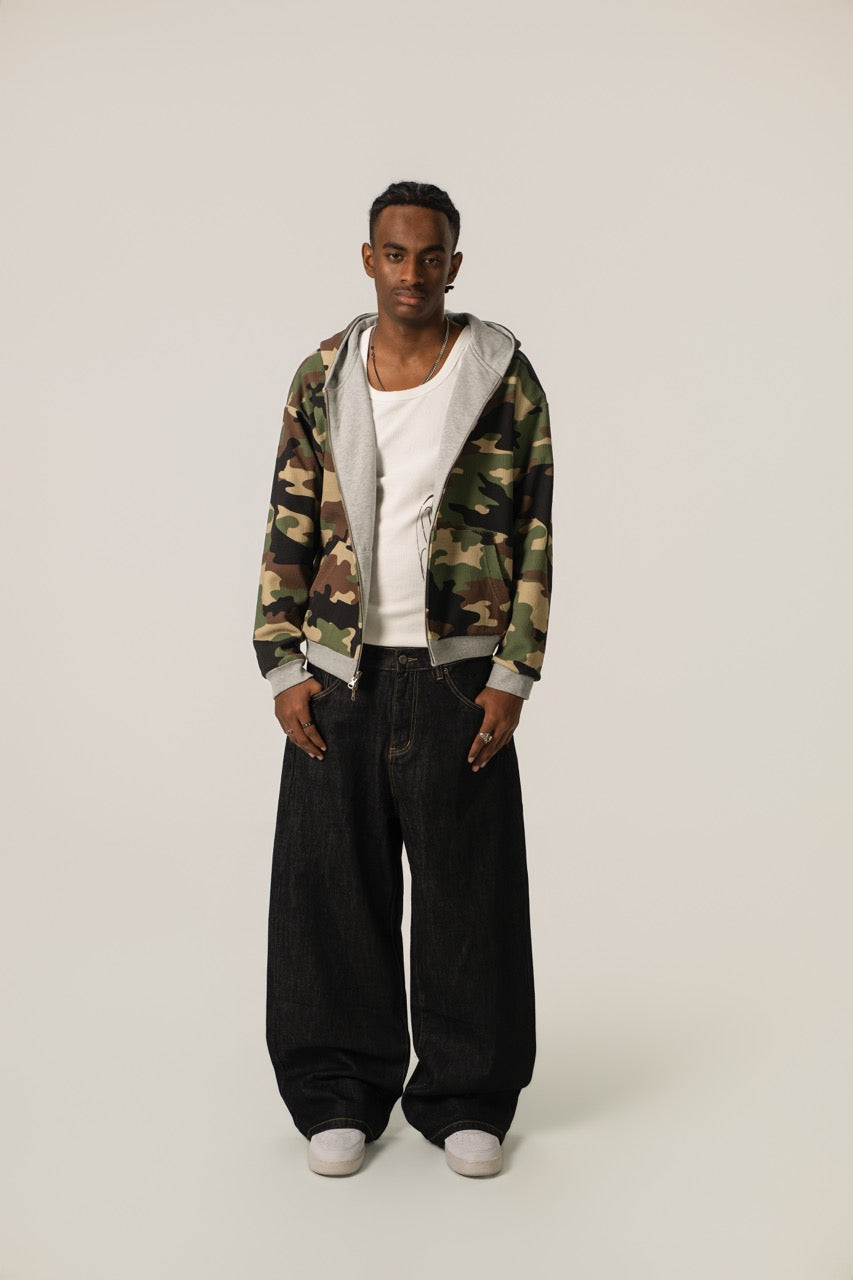 Reversible Zip Up Jacket - Camo