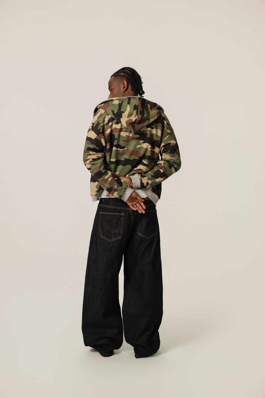 Reversible Zip Up Jacket - Camo