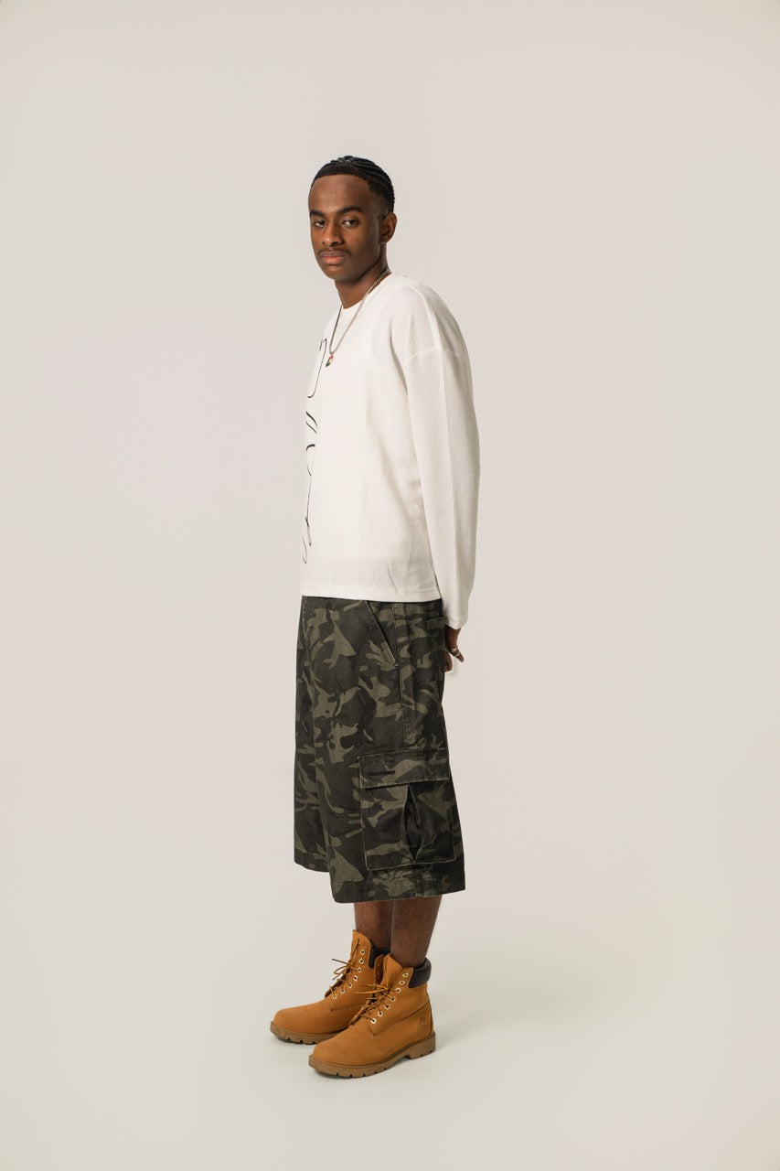 Baggy Cargo Shorts Camo