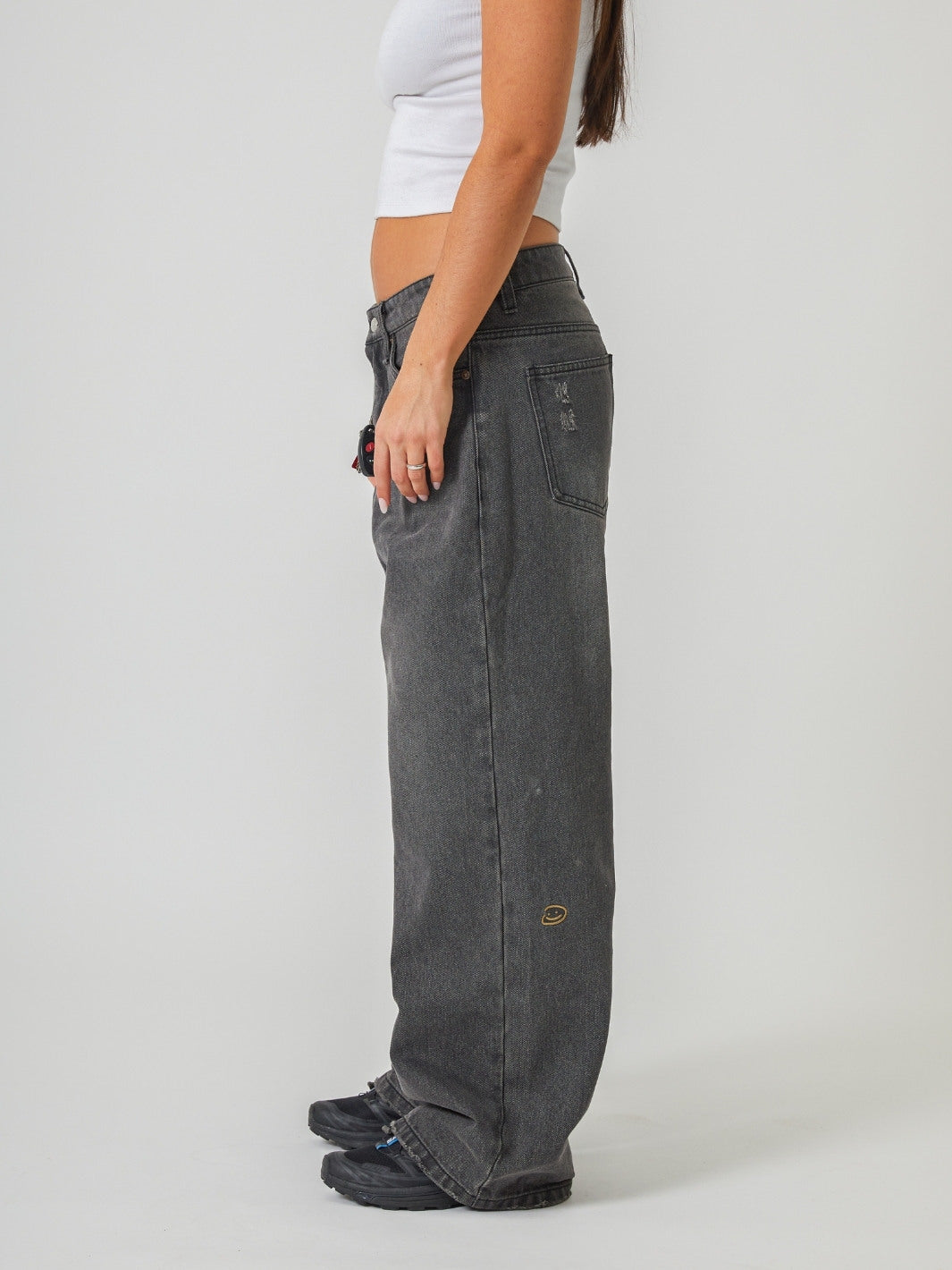 EVERYDAY LOOSE FIT JEANS - WASHED GREY