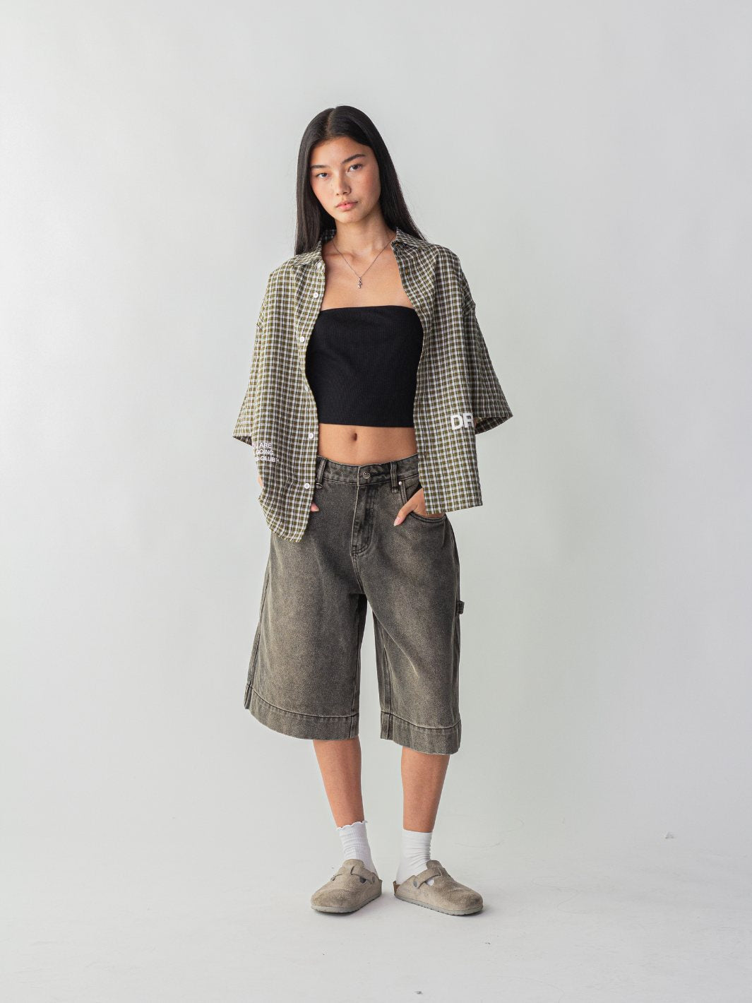 OTW SHORT SLEEVE PLAID - GREEN