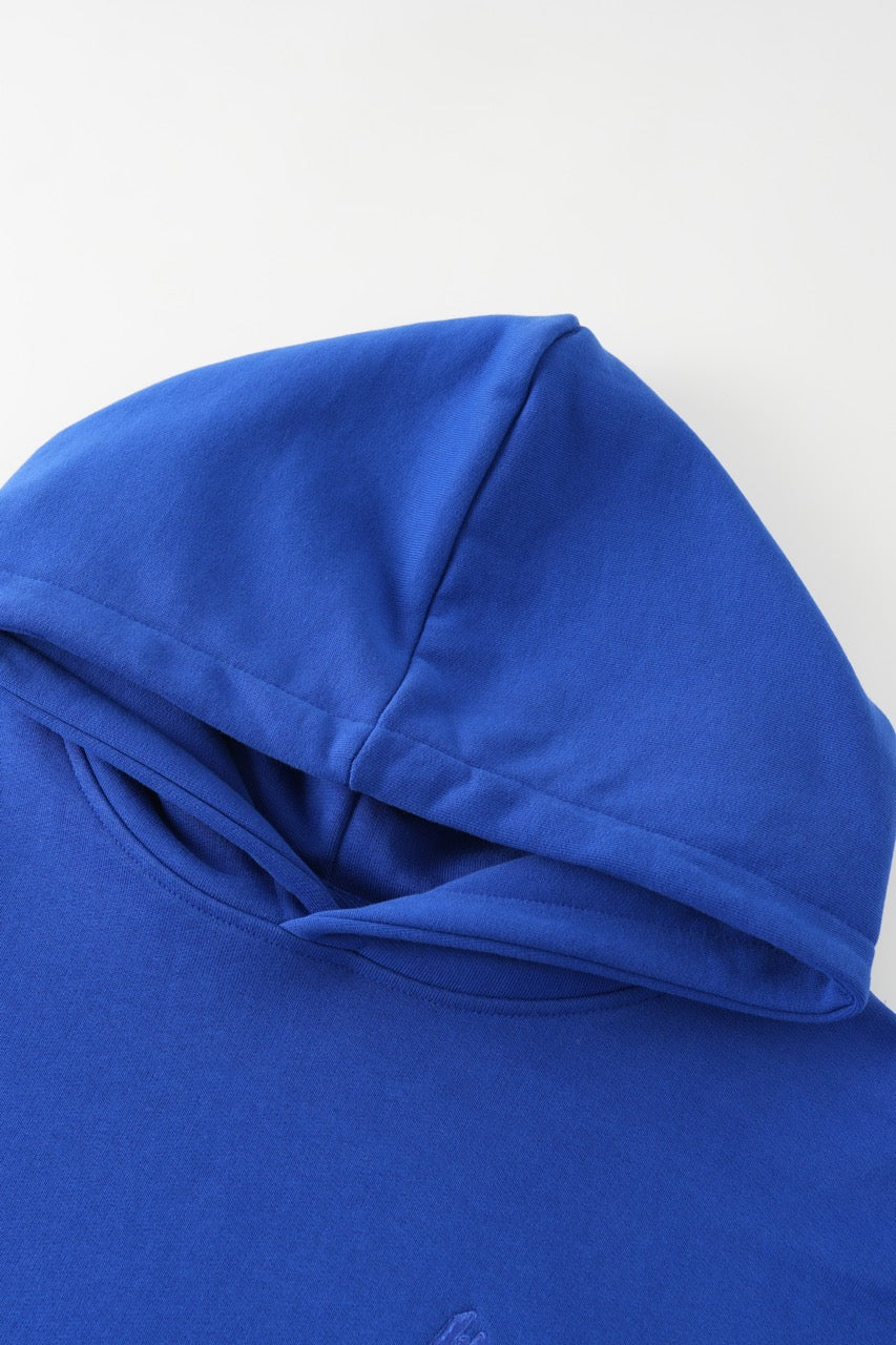Drop Shoulder Hoodie - Royalblue