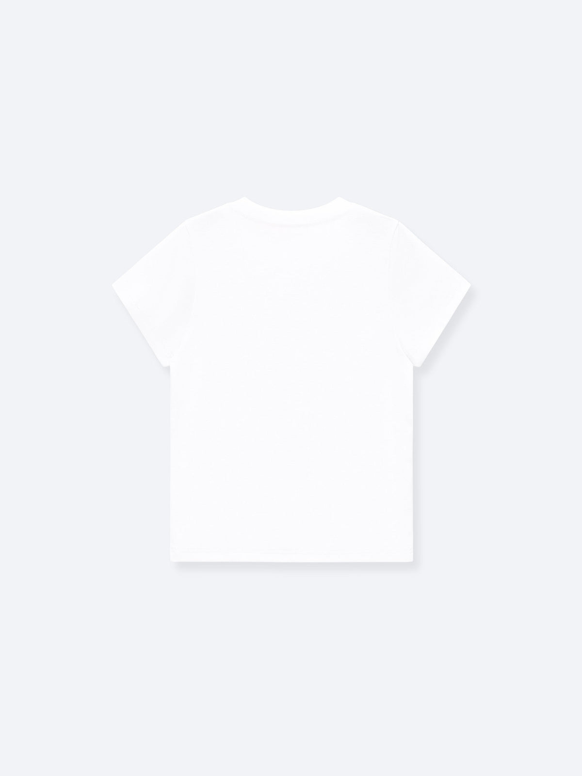 CROPPED-ISH BABY TEE - WHITE