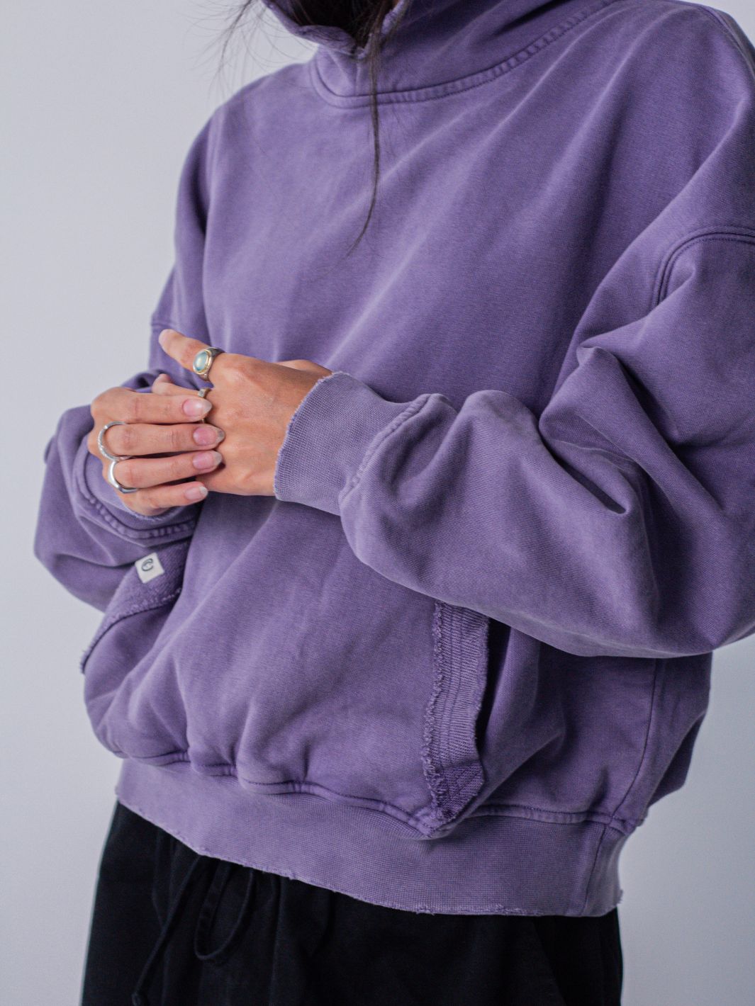 IN PROGRESS REVERSIBLE HOODIE - AMETHYST