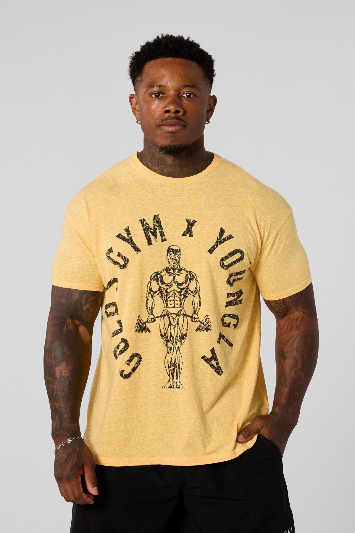 4206 - Gold's Gym Heather Tees