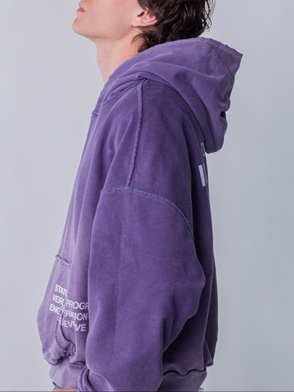 IN PROGRESS REVERSIBLE HOODIE - AMETHYST