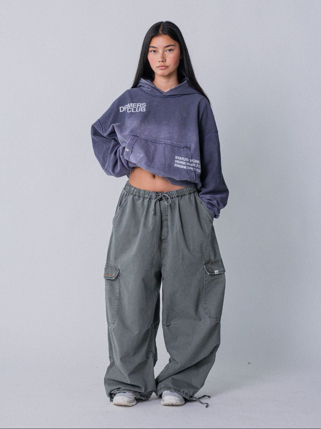 IN PROGRESS REVERSIBLE HOODIE - BLUE LAVENDER