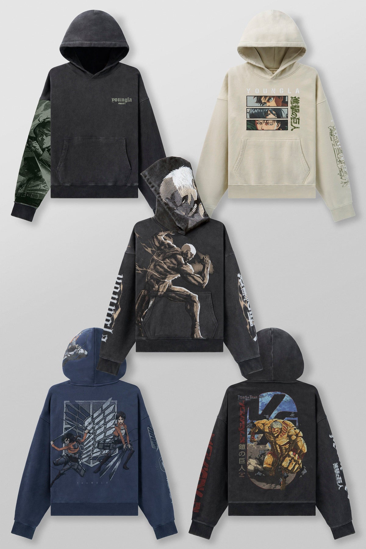 5129 - AOT©  x YLA Pullover Hoodies