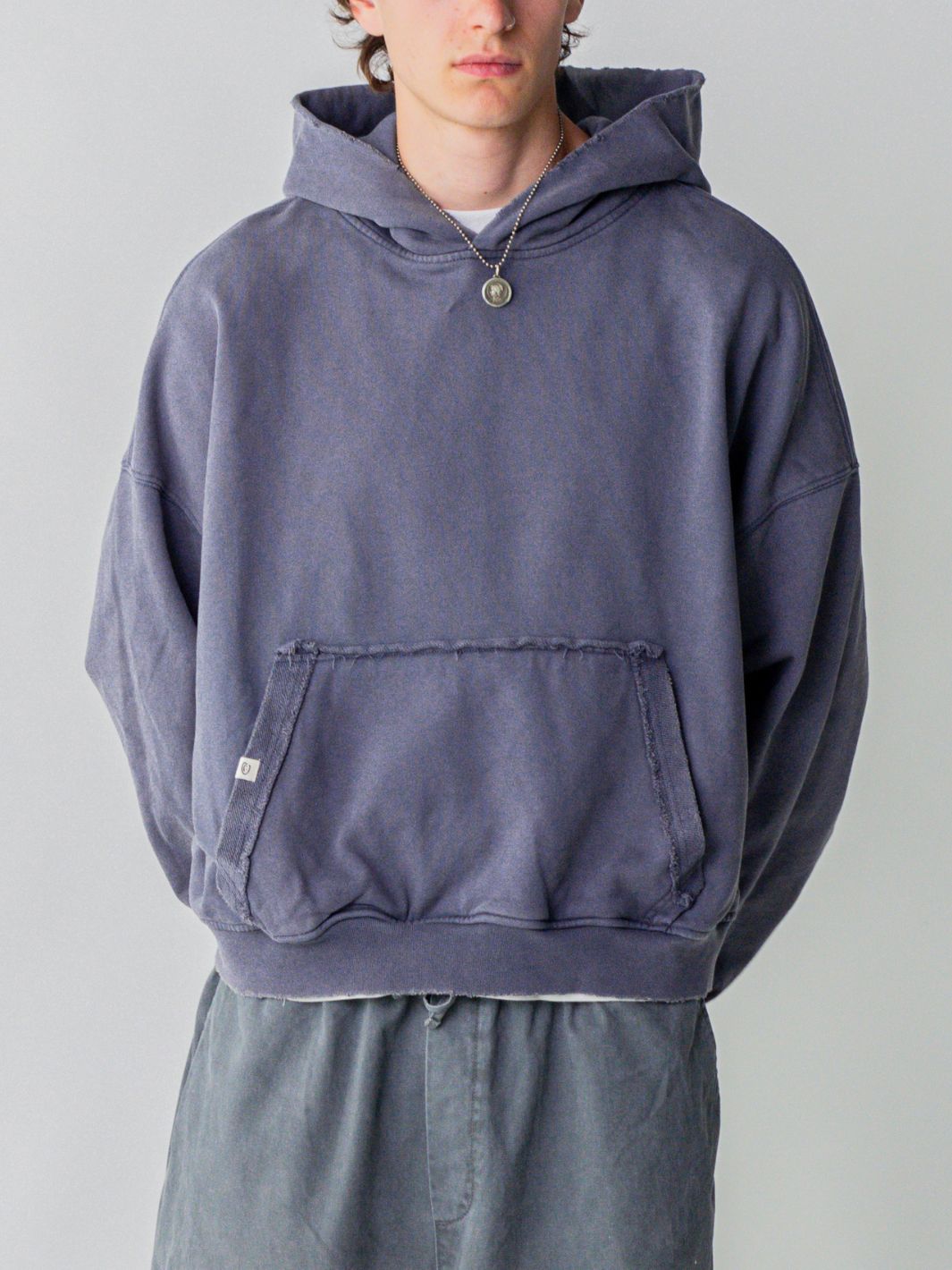 IN PROGRESS REVERSIBLE HOODIE - BLUE LAVENDER