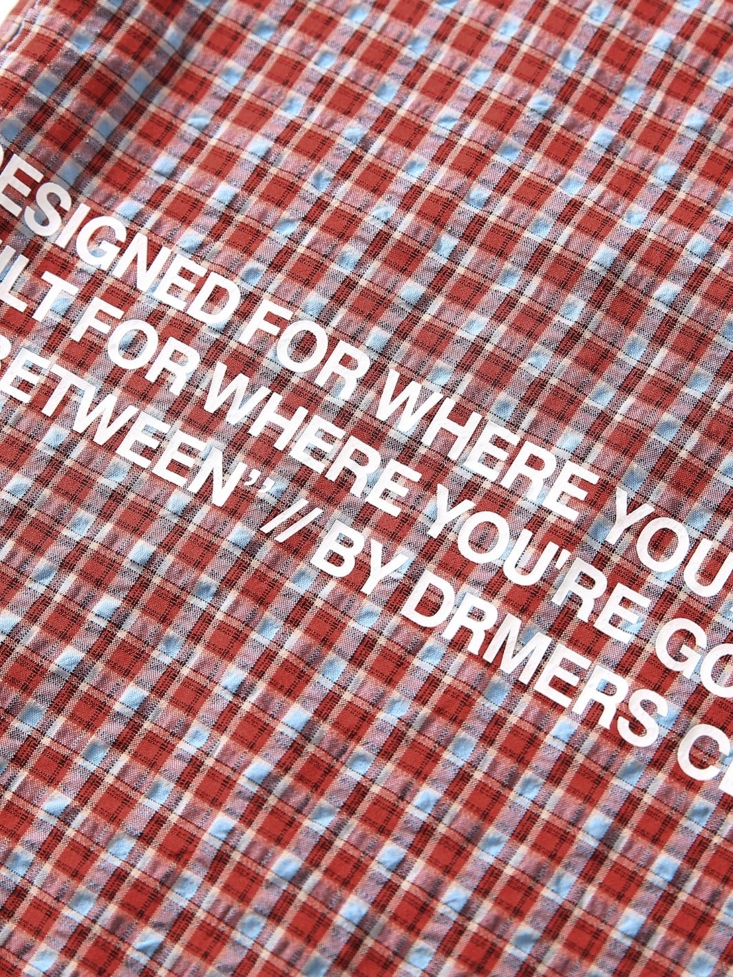 OTW SHORT SLEEVE PLAID - RED