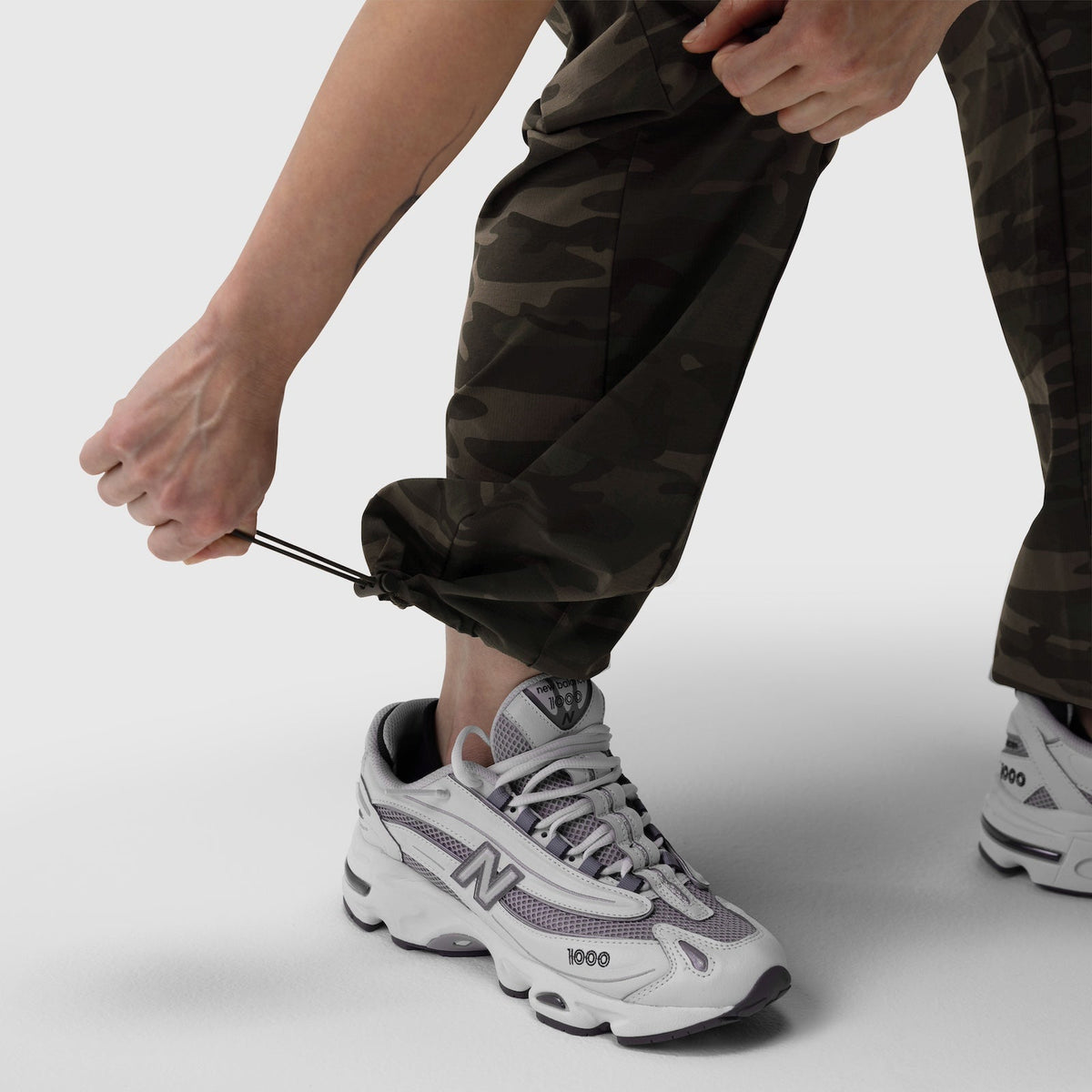 W036. Ripstop Relaxed Track Pant - Dark Camo
