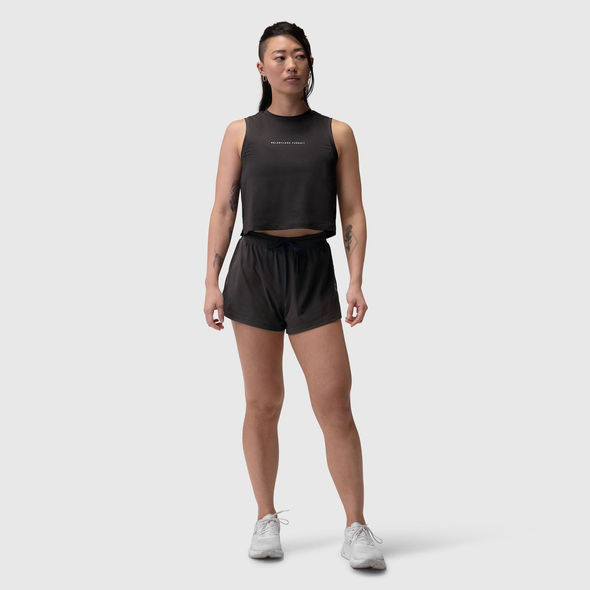W020. AeroSilver® Tank Top - Black "RP"