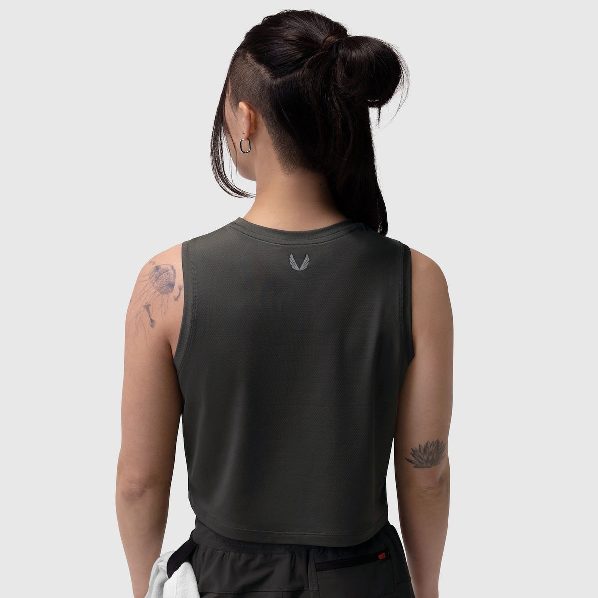 W020. AeroSilver® Tank Top - Black "RP"