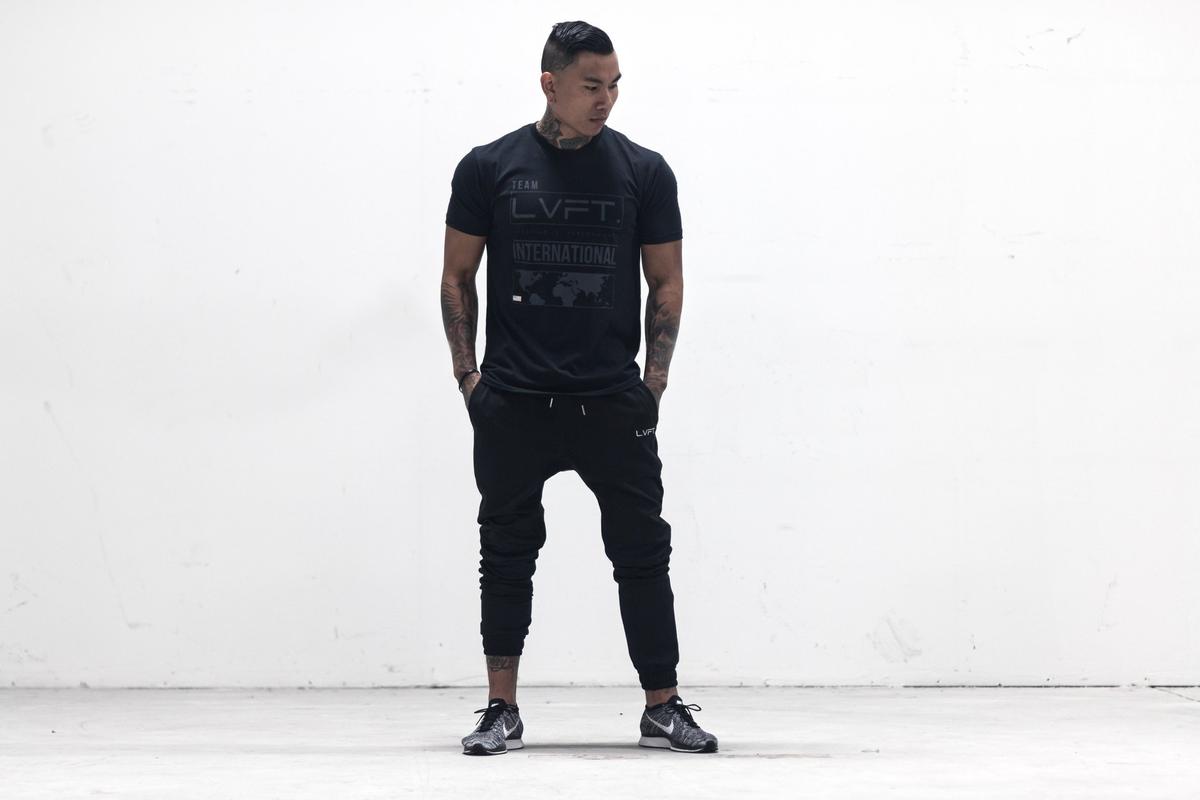 International Tee- Black/Black