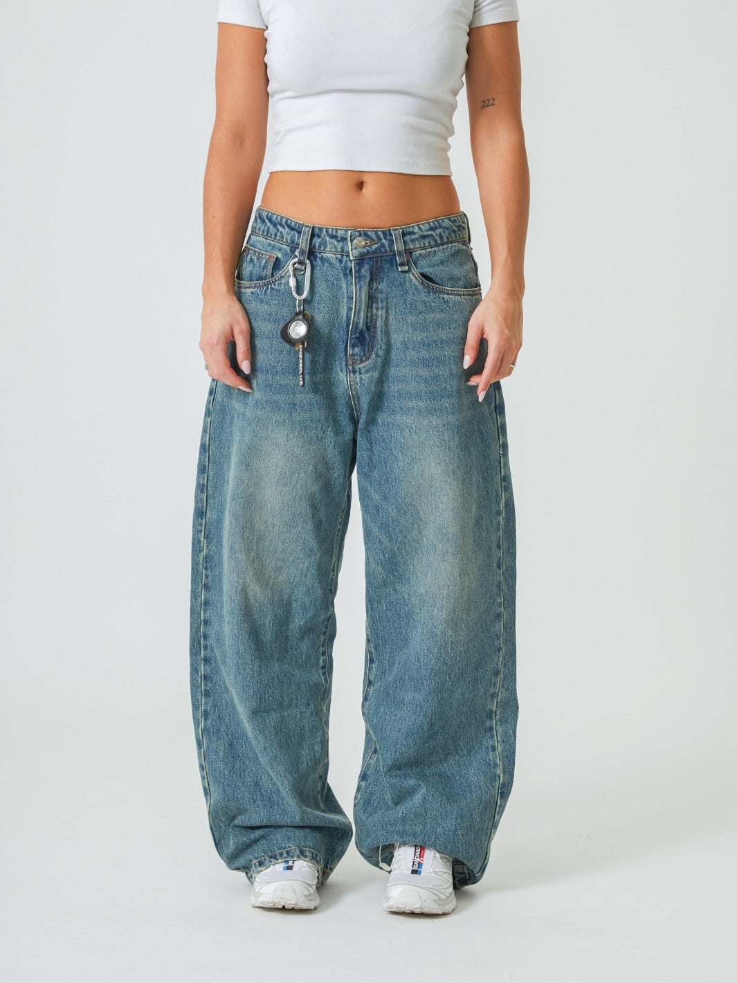 EVERYDAY LOOSE FIT JEANS - VINTAGE WASHED BLUE