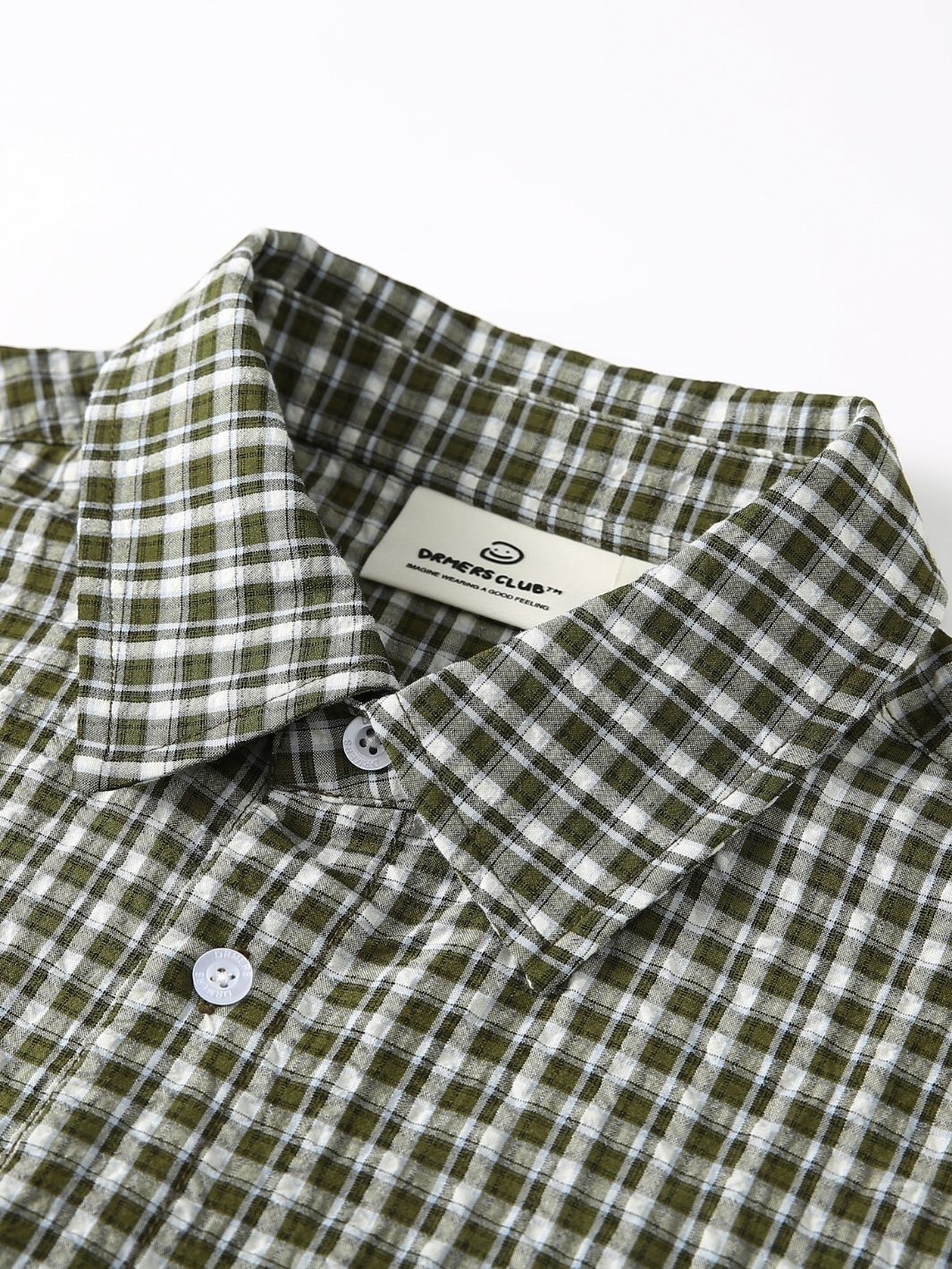 OTW SHORT SLEEVE PLAID - GREEN
