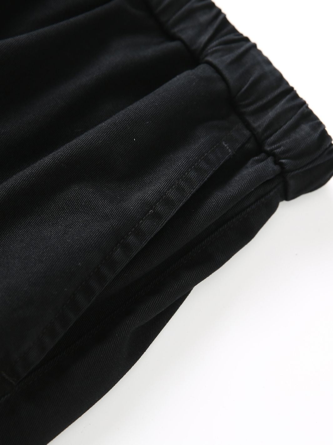 SMILEY LOGO PARACHUTE PANTS - BLACK