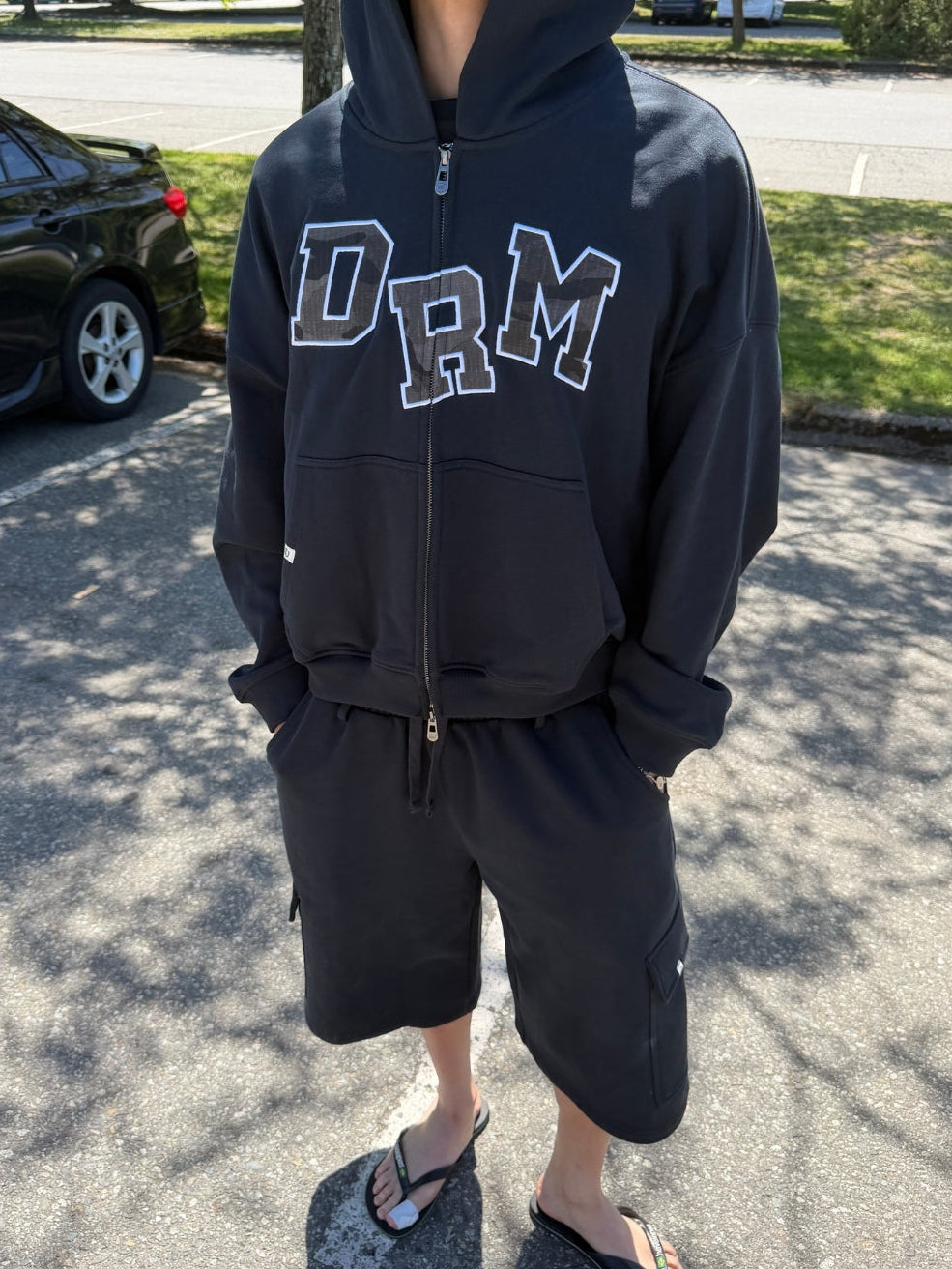 DRM ZIP UP - BLACK