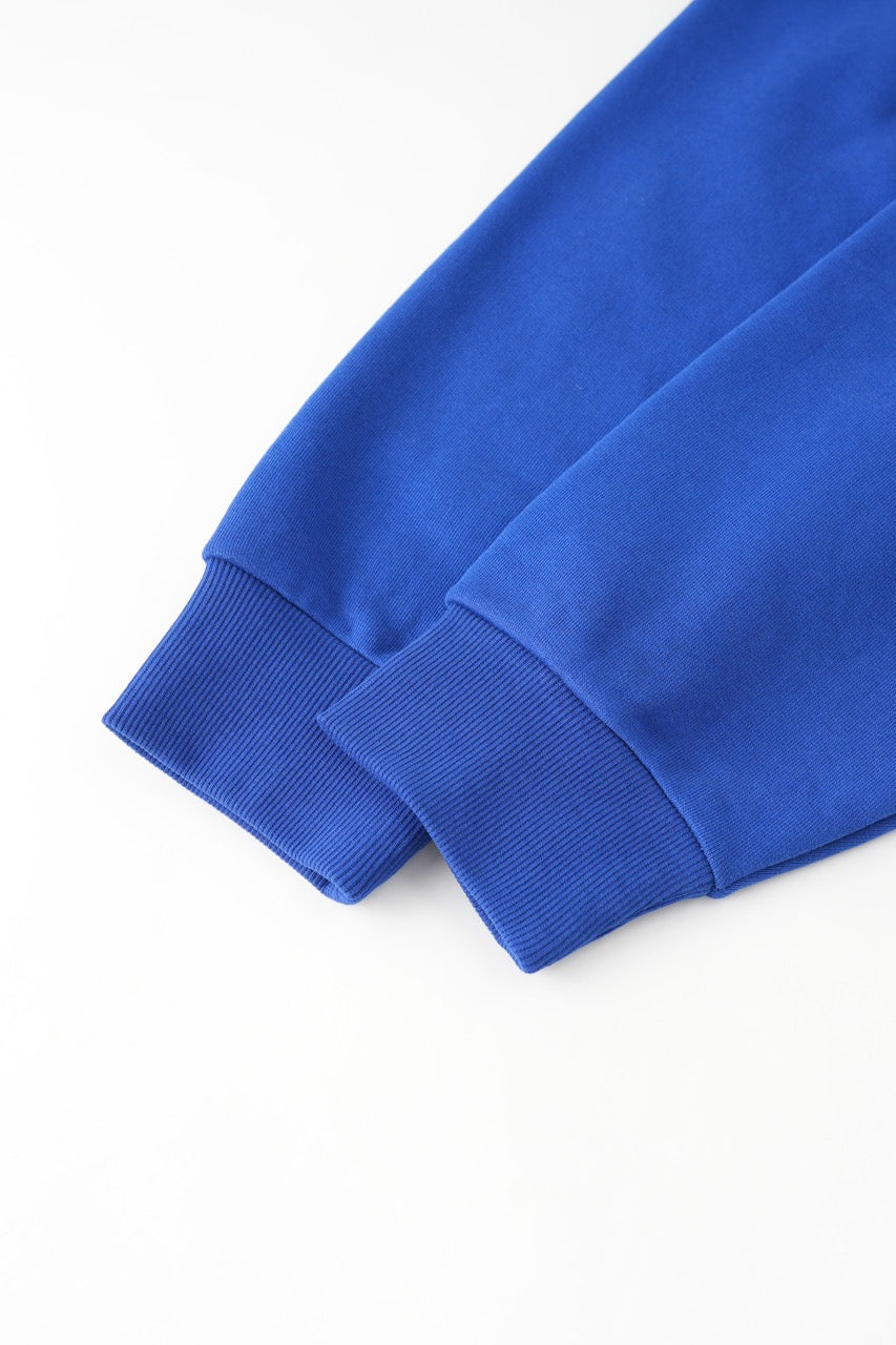Drop Shoulder Hoodie - Royalblue