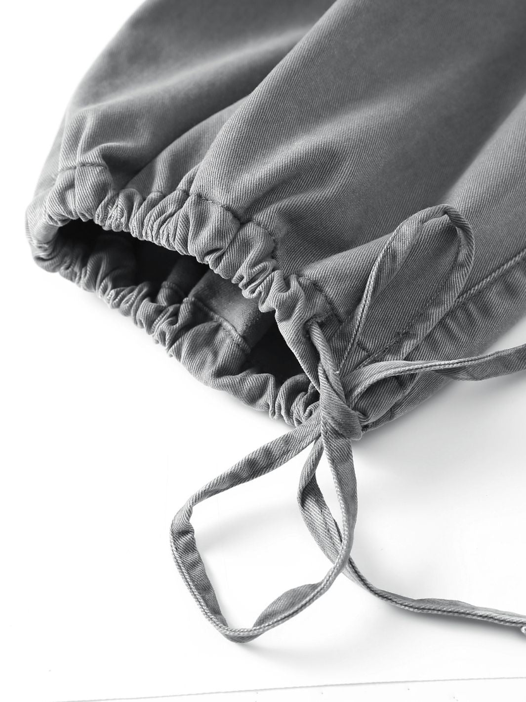 SMILEY LOGO PARACHUTE PANTS - SAGE