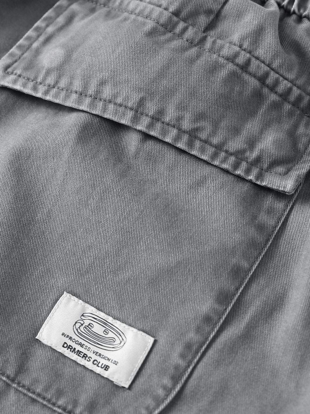 SMILEY LOGO PARACHUTE PANTS - SAGE