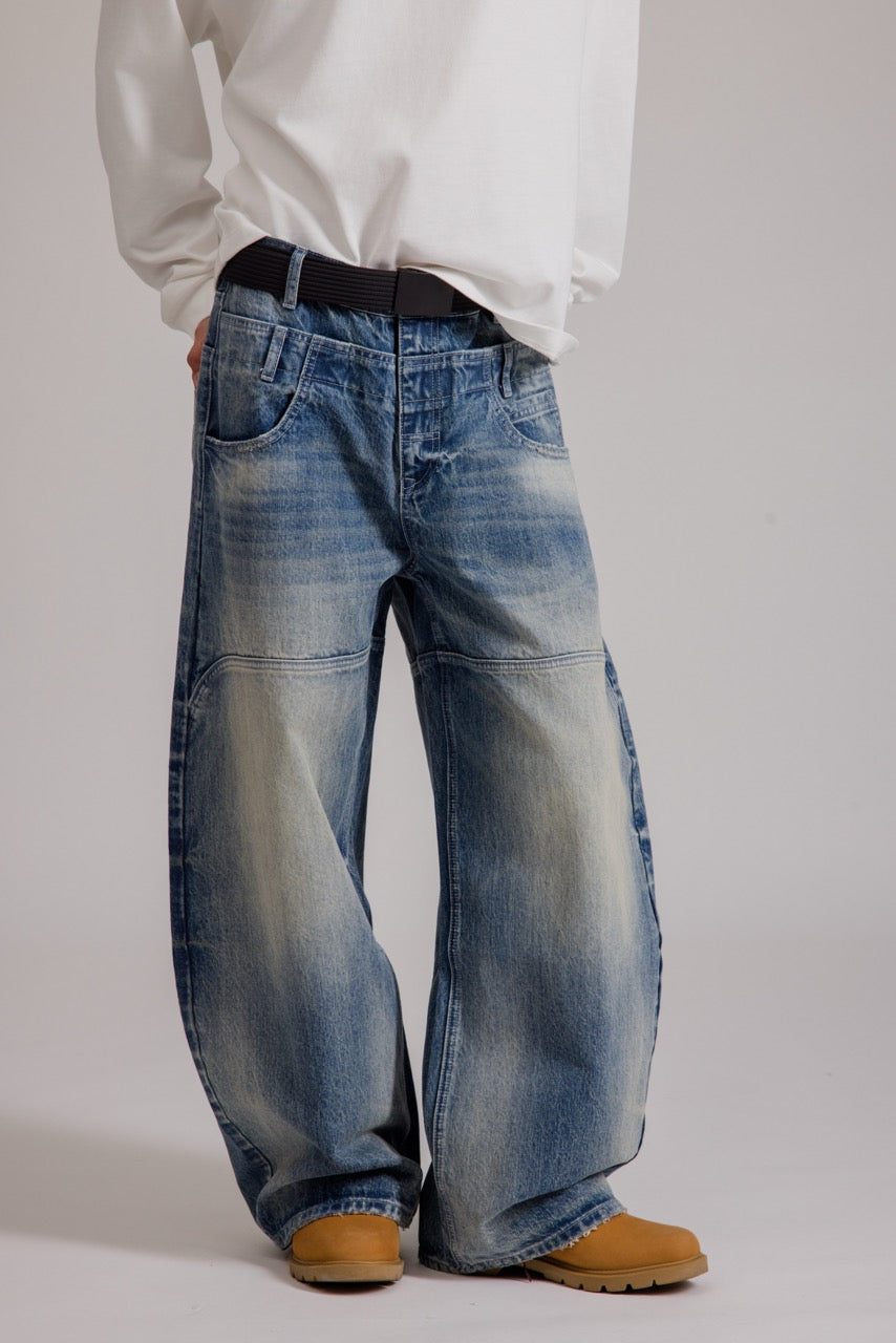Double Waist Selvedge Denim - Blue