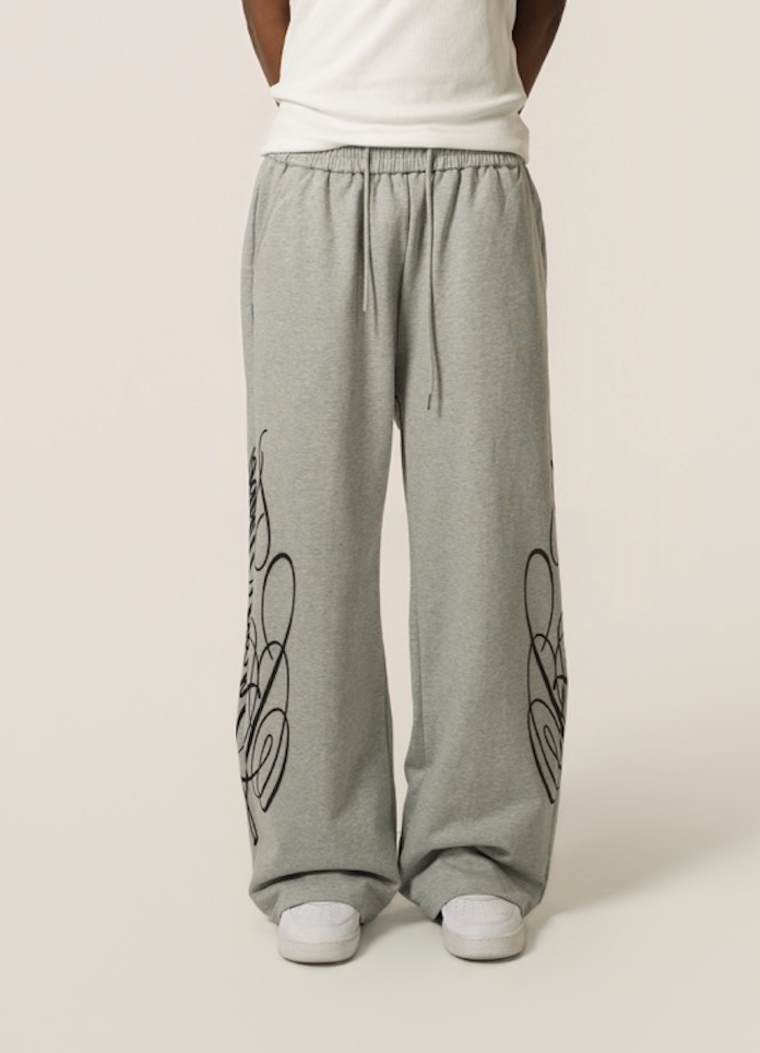 Signature Baggy Sweatpants - Grey