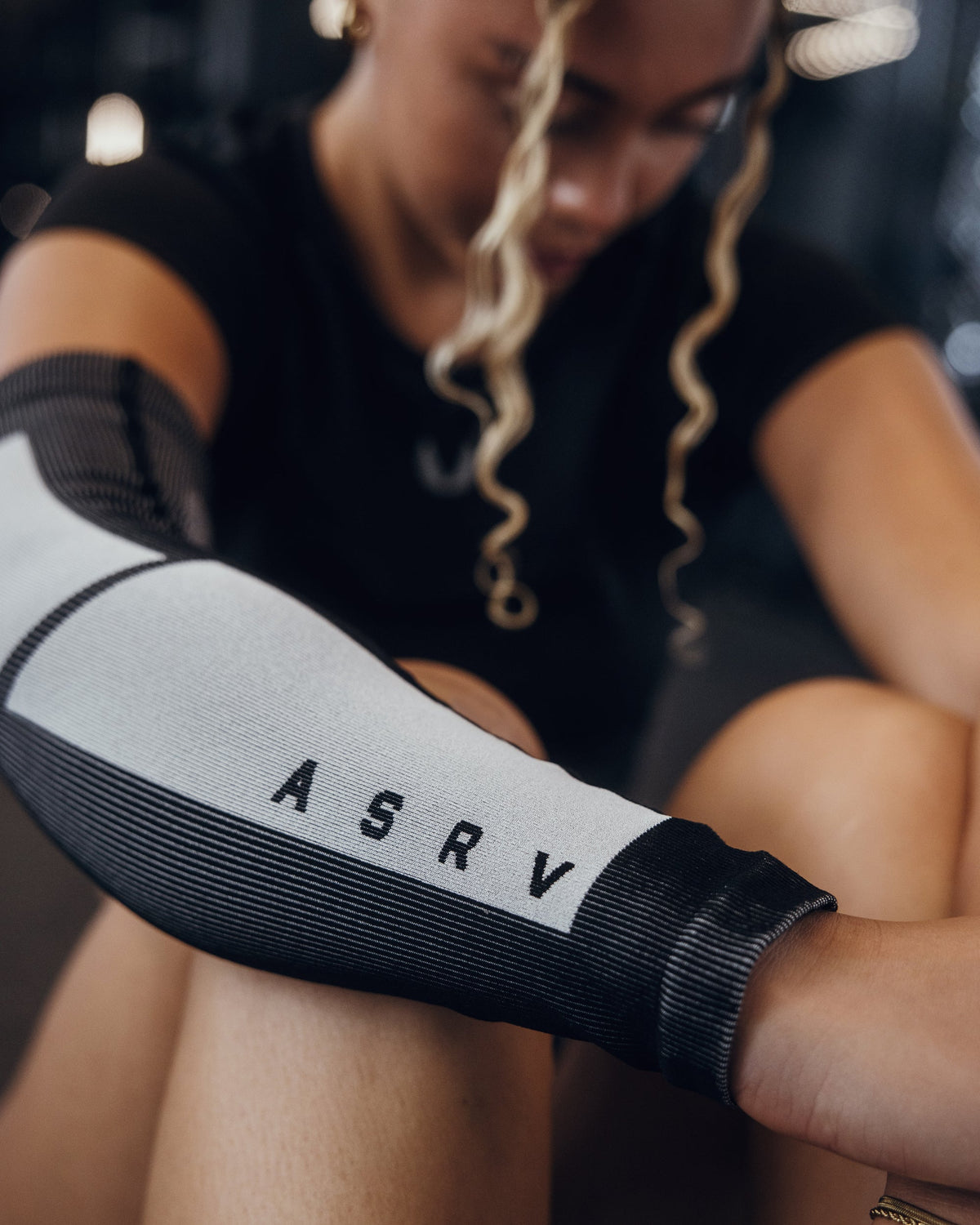 1211. Seamless Arm Sleeve - Black
