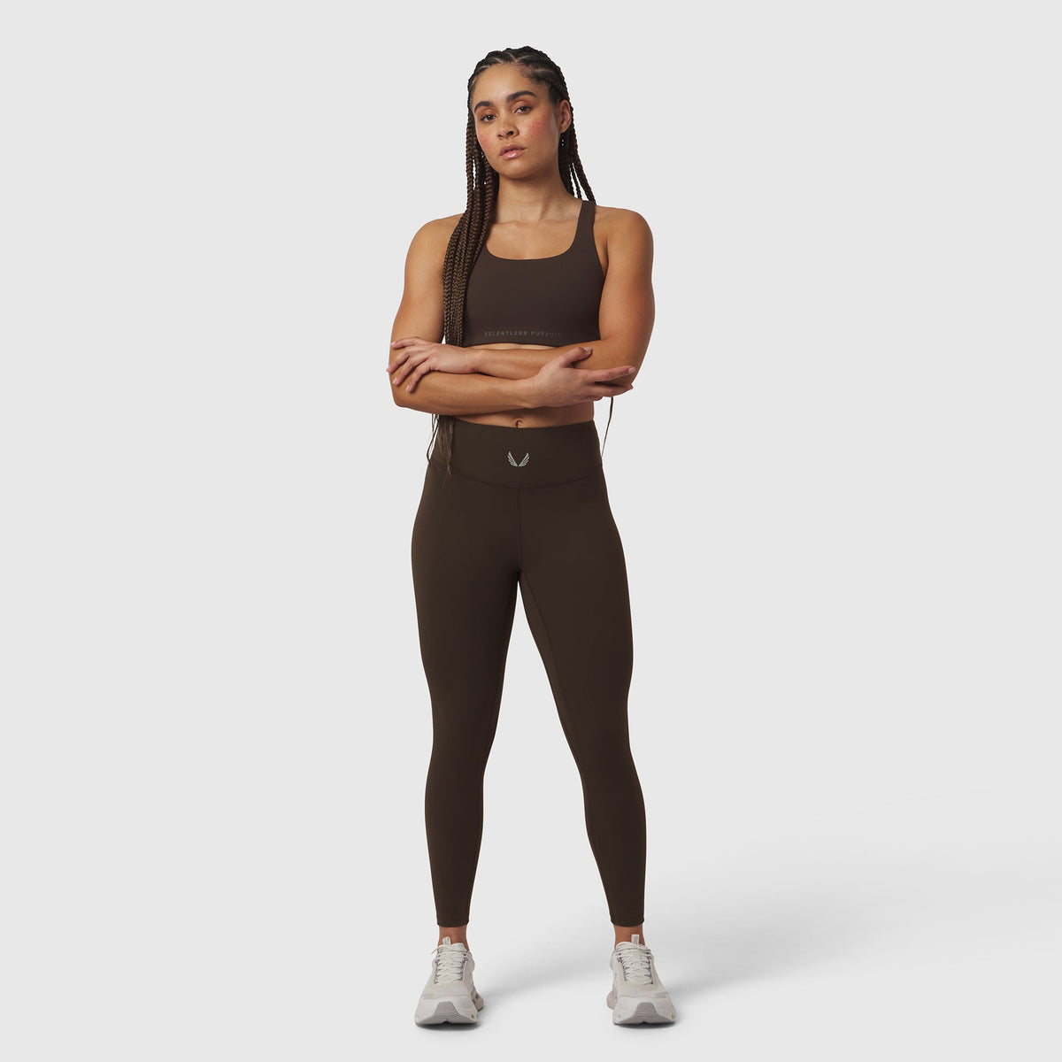 W002. LYCRA® ADAPTIV Legging - Dark Earth