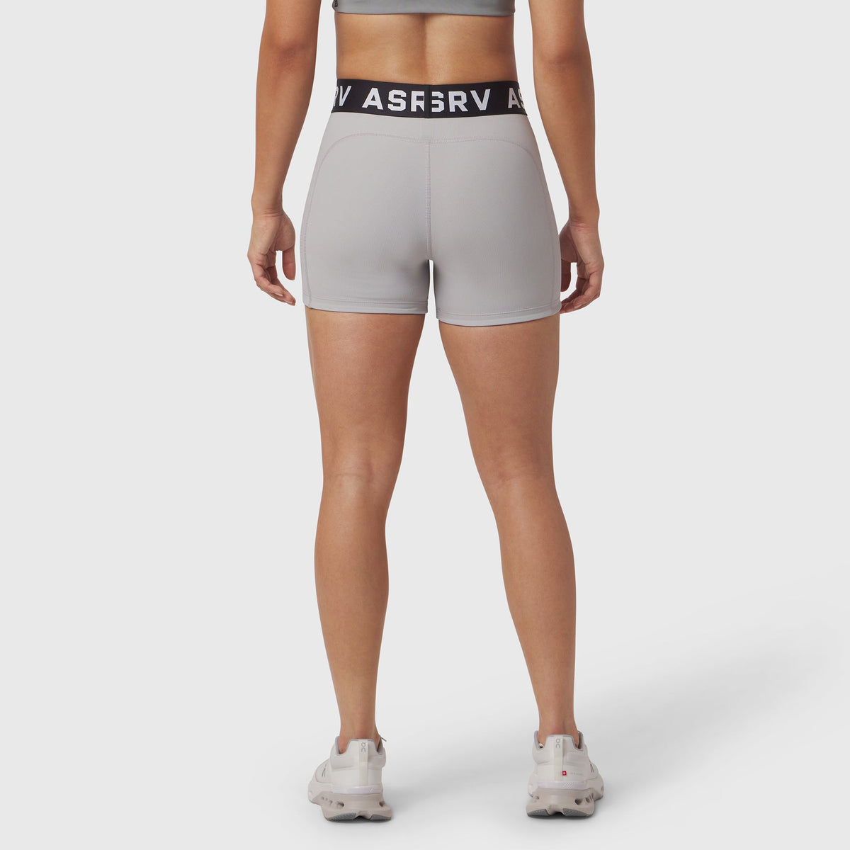 W027. LYCRA® Ribbed Short - Slate Grey