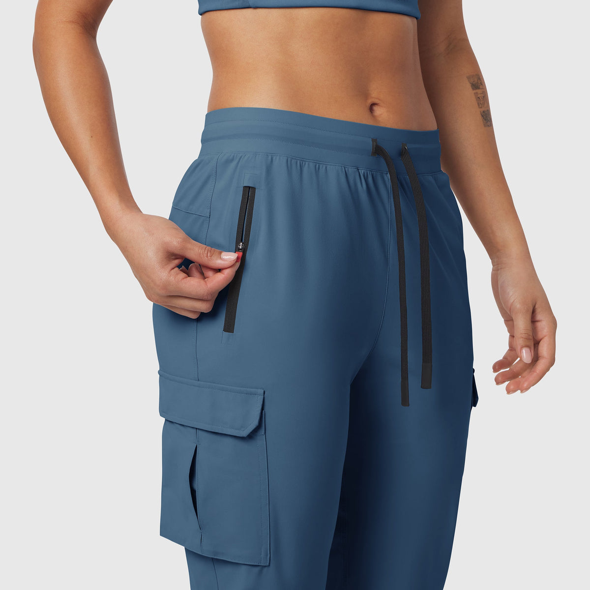 W032. Tetra-Lite® Cargo High Rib Jogger - Storm