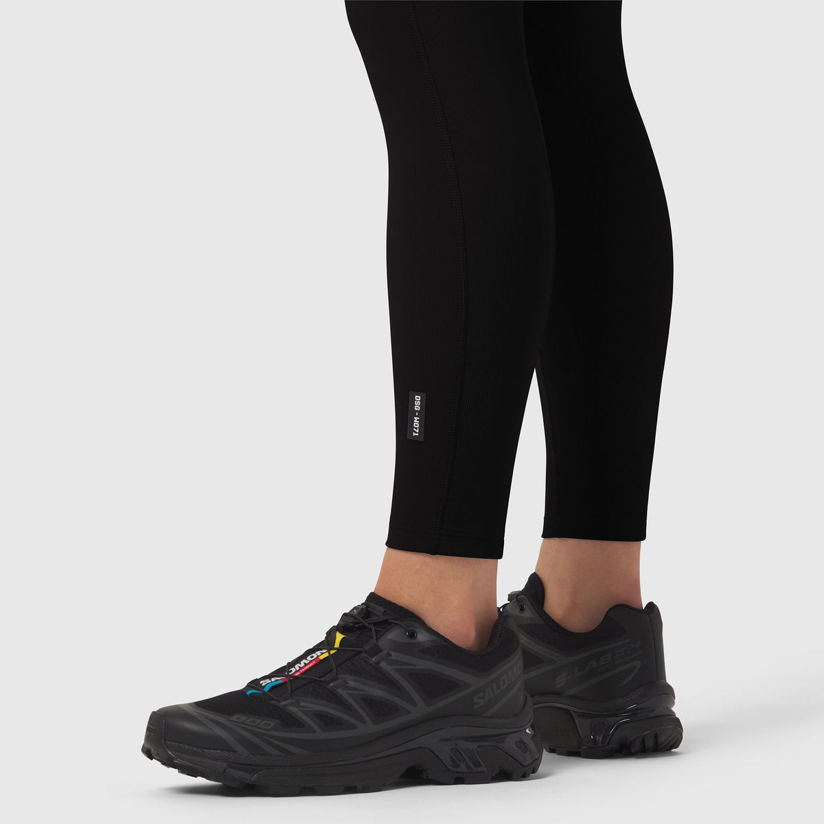 W071. LYCRA® Ribbed Legging - Black