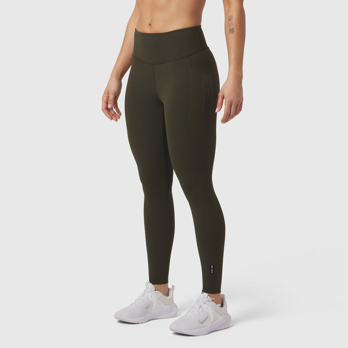 W072. LYCRA® ADAPTIV 4 Pocket Legging - Olive