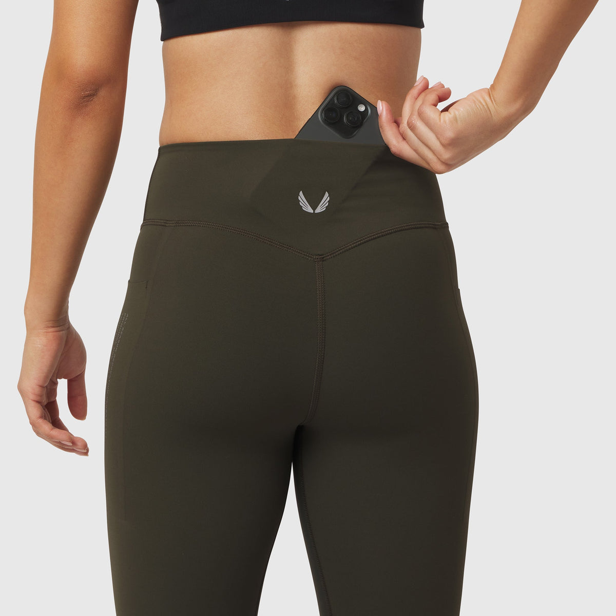 W072. LYCRA® ADAPTIV 4 Pocket Legging - Olive
