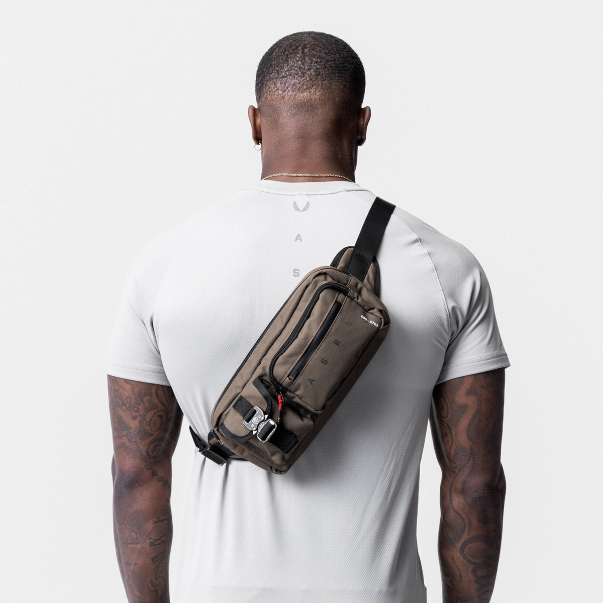 0703. Cordura® Tech Crossbody Pack - Deep Taupe