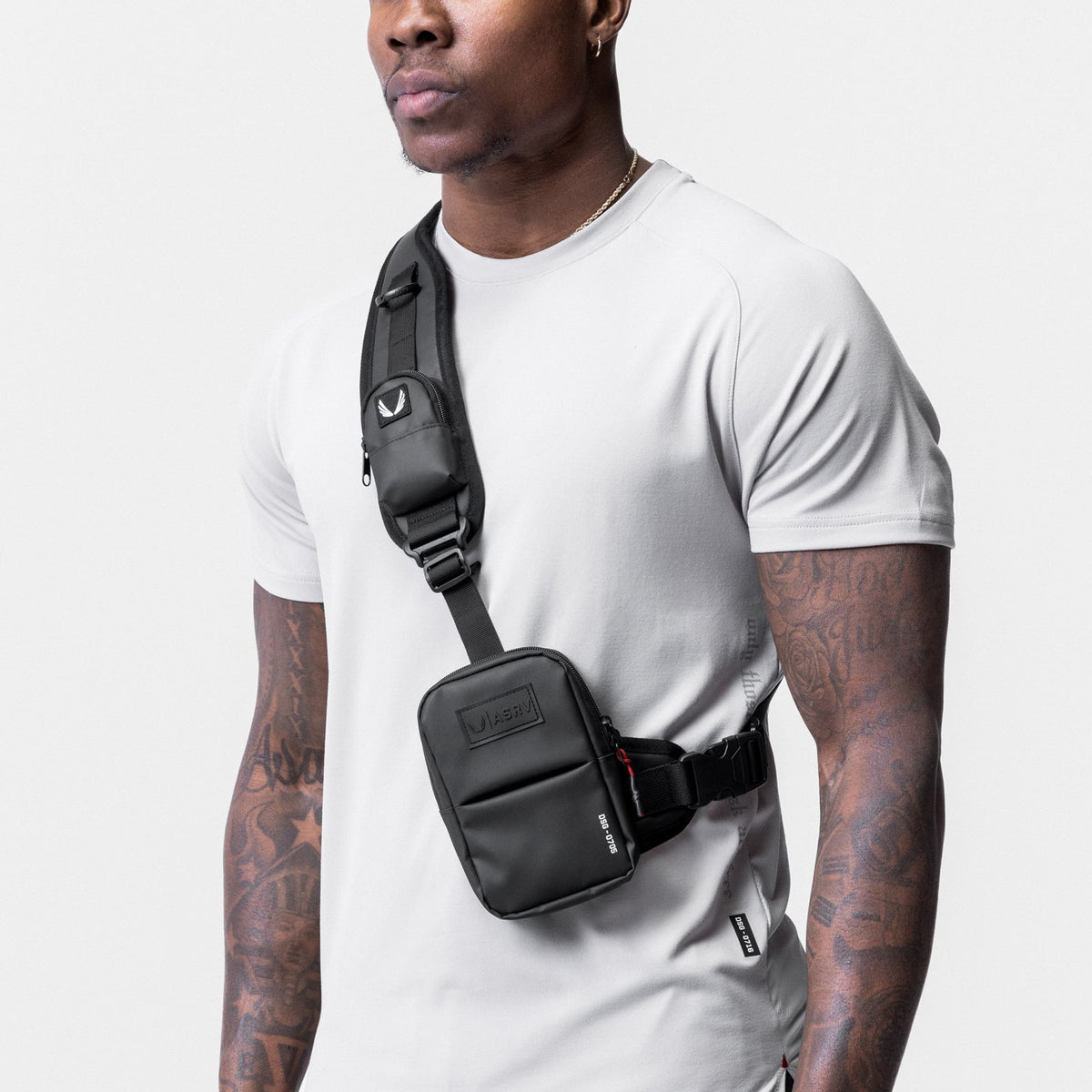 0705. Waterproof Holster Sling Bag - Black