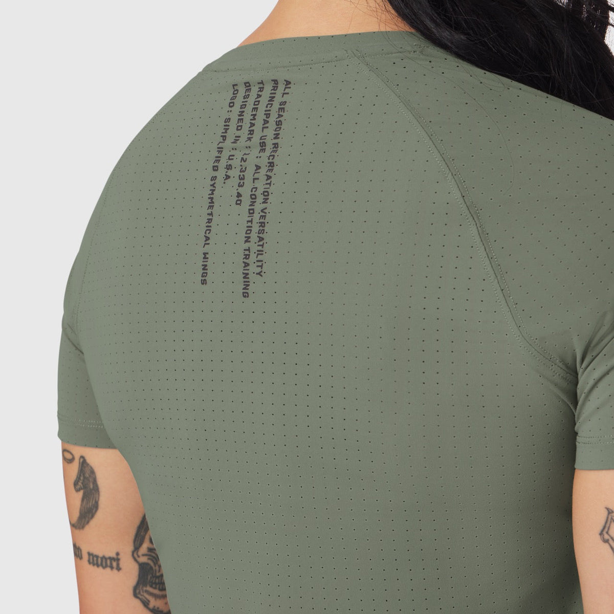 W017. Laser-Vent™ Established Tee - Sage