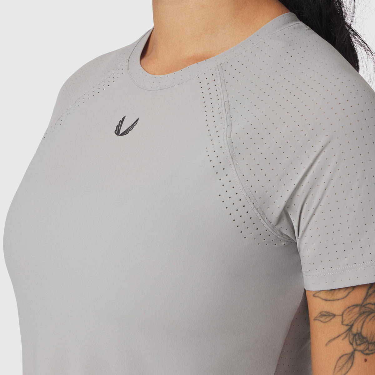 W017. Laser-Vent™ Established Tee - Slate Grey