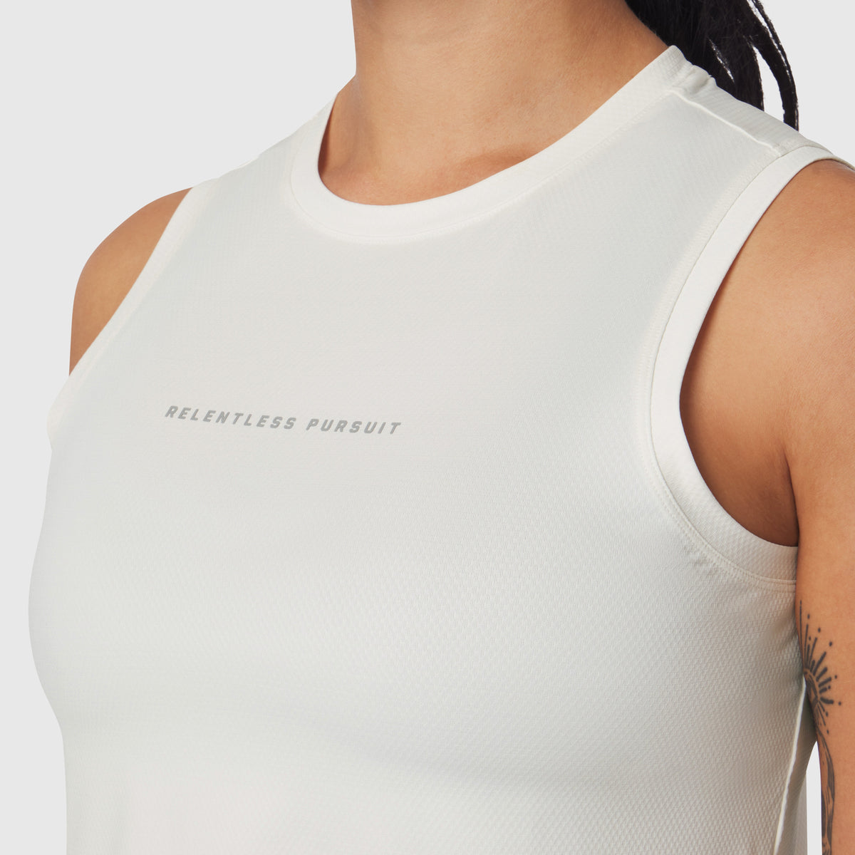 W020. AeroSilver® Tank Top - Ivory Cream "RP"