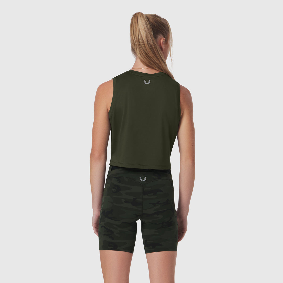 W020. AeroSilver® Tank Top - Olive "RP"